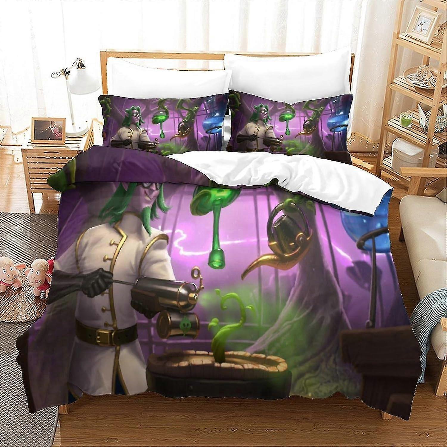 3D Baby Mattress for Hearthstone Game, 3 Pieces Duvet Cover with Zipper for Teens