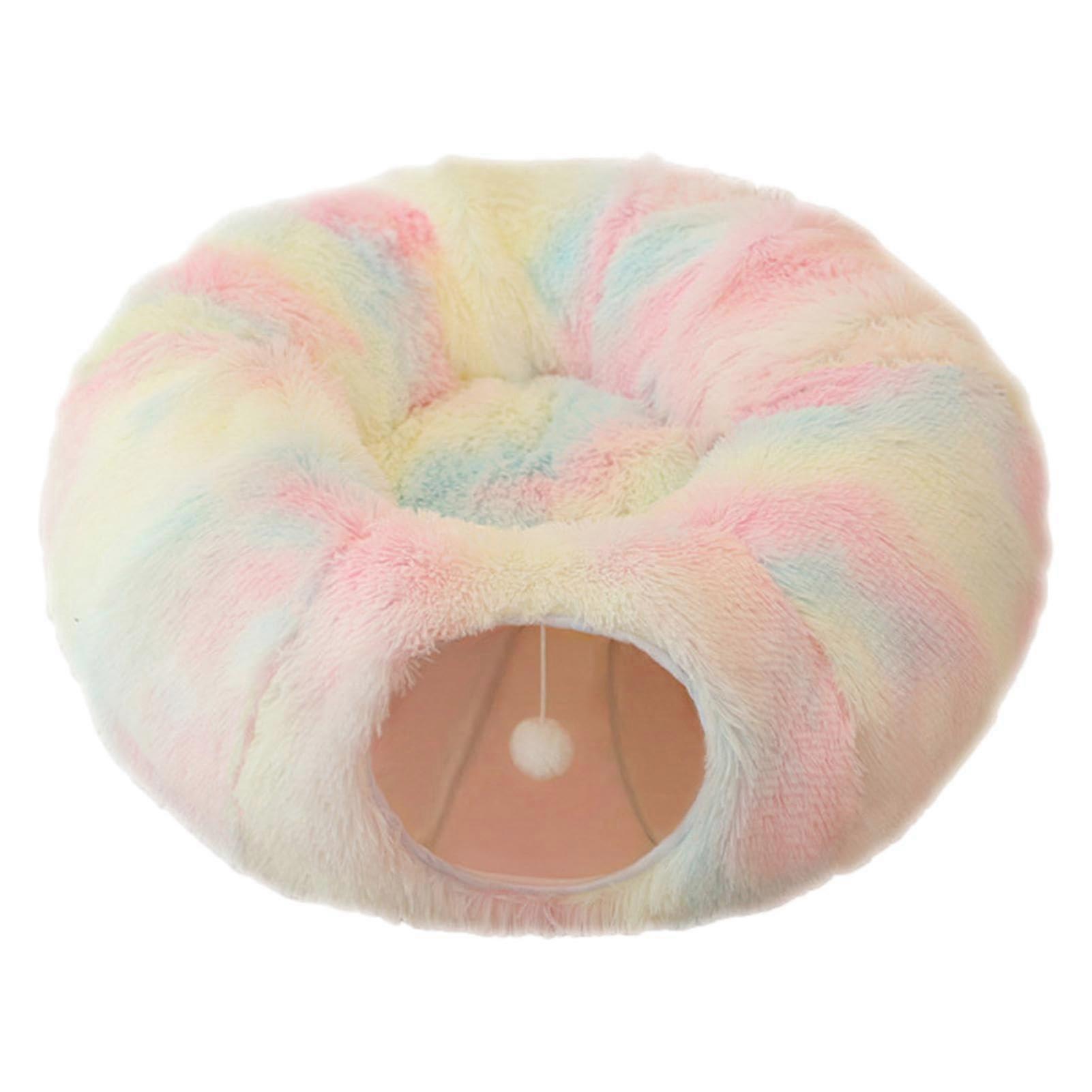 Donut Tunnel Bed  Doughnut Tunnel for Cats, Cat Toy with Folds