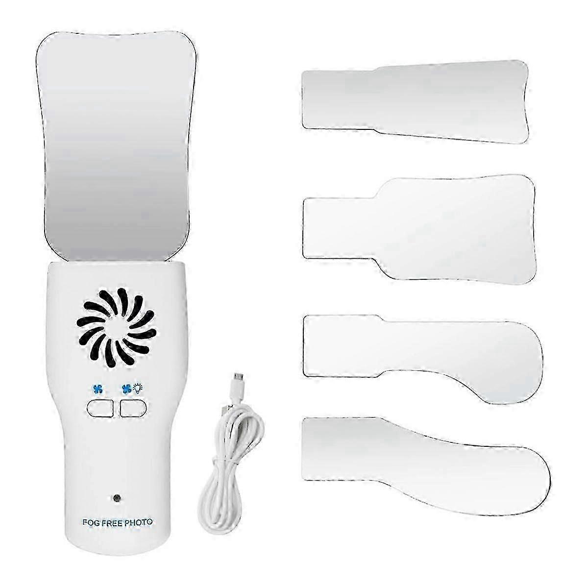 Fog-Free Dental Mirrors Set with LED Light for Intraoral Photography and Orthodontic Reflectors