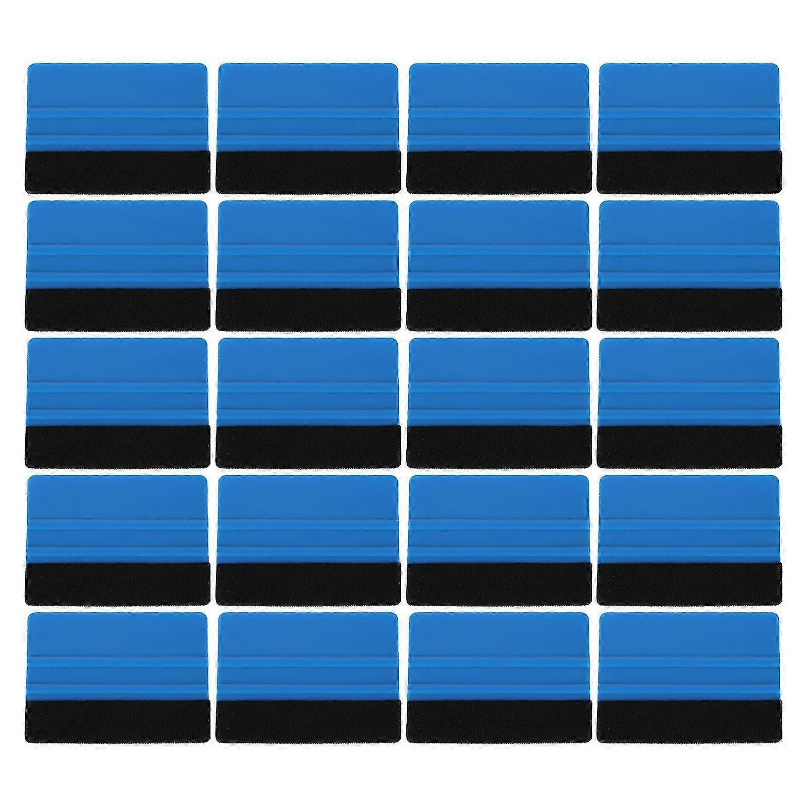 20pcs Felt Edge Squeegee Scratch Free Anti Slip Decal Scraper Wrap Applicator for Cars Bathroom Kitchen