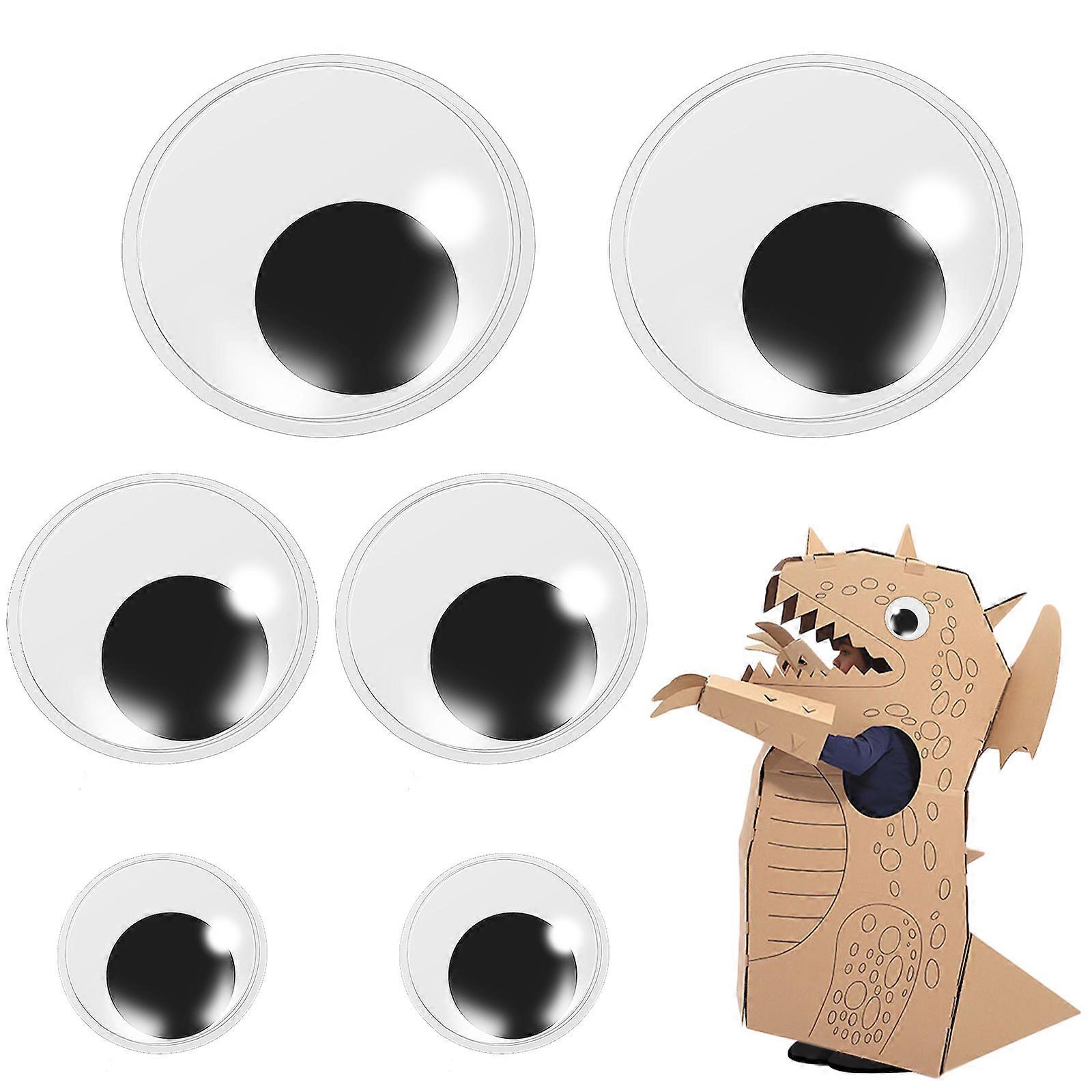 Stuffed Animal Eyes Googly Eyes Self Adhesive Round Shape Multi Color 5cm 6Pcs