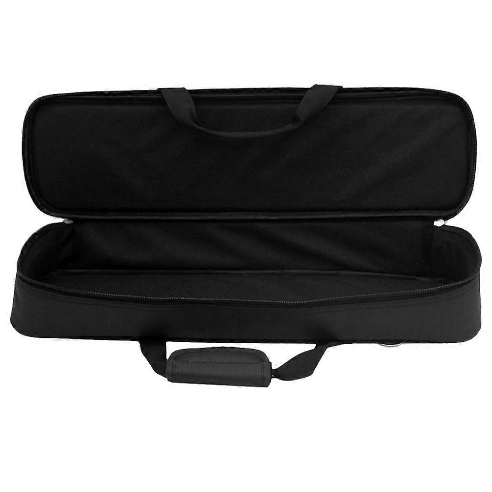 Flute Carrying Case with Thickened Oxford Interior and Handheld Shoulder Strap for Travel and Storage