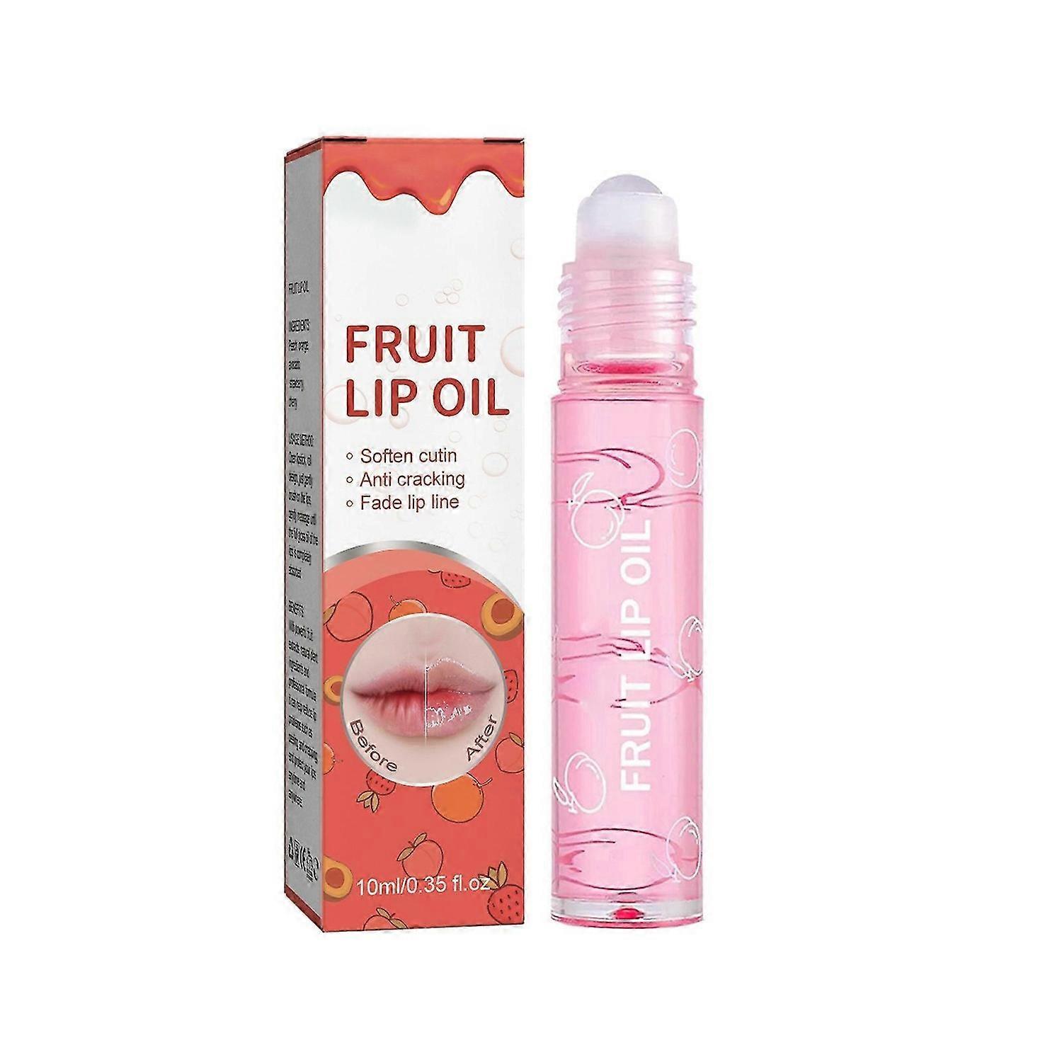 High Glossy Lip Gloss Moisturizing Hydrating Plumping Liquid Lipstick, 10ml Roller Long Lasting Crys