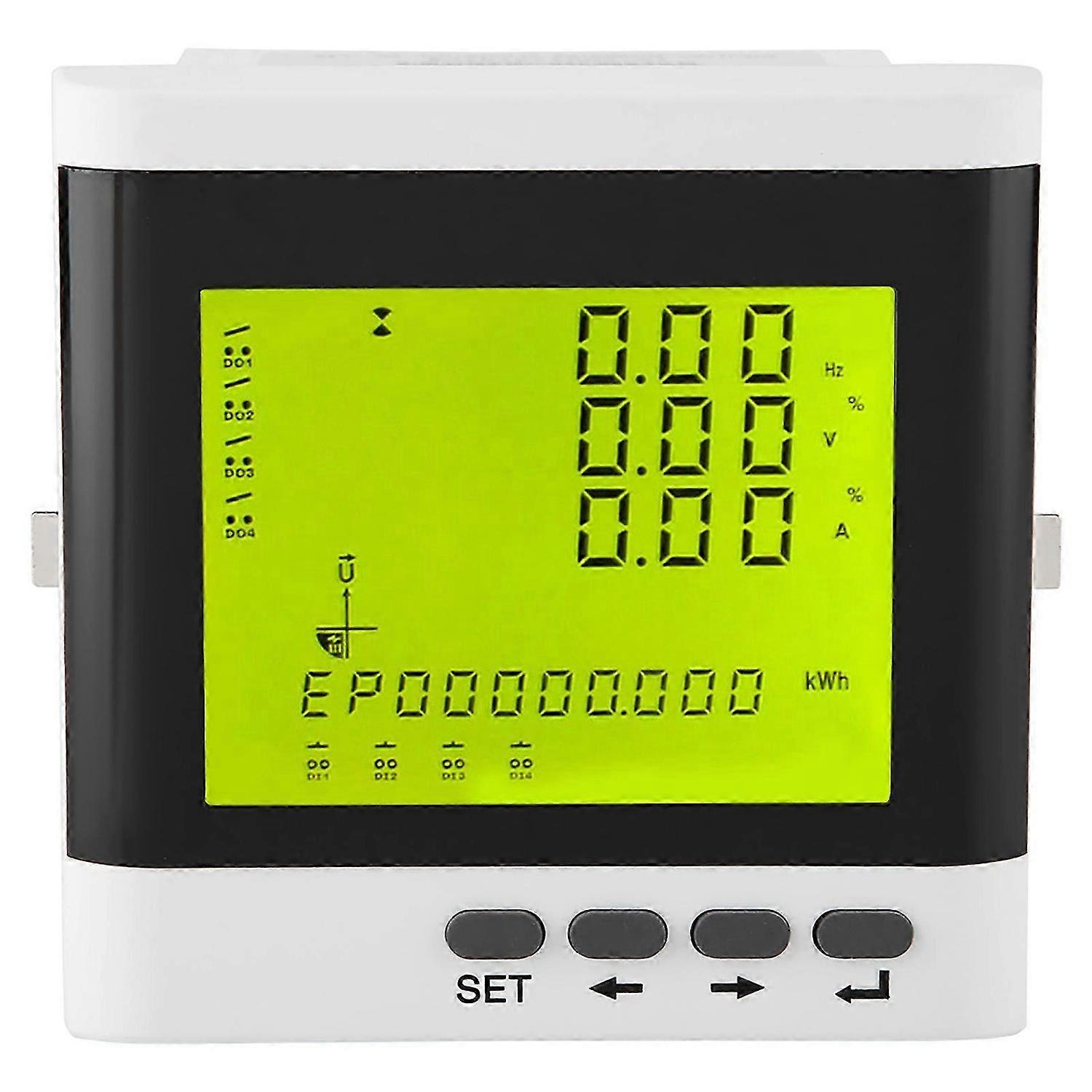 Multi Function Three Phase Programmable Electric Power Meter Digital LED Ammeter Voltmeter