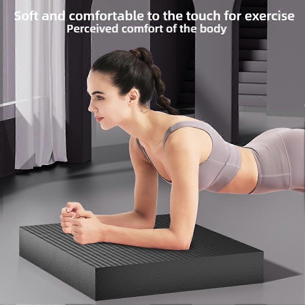 Black 40*25*2cm(A)$Balance mat dumbbell training mat plank support yoga exercise NBR kneeling mat 40*25*2cm