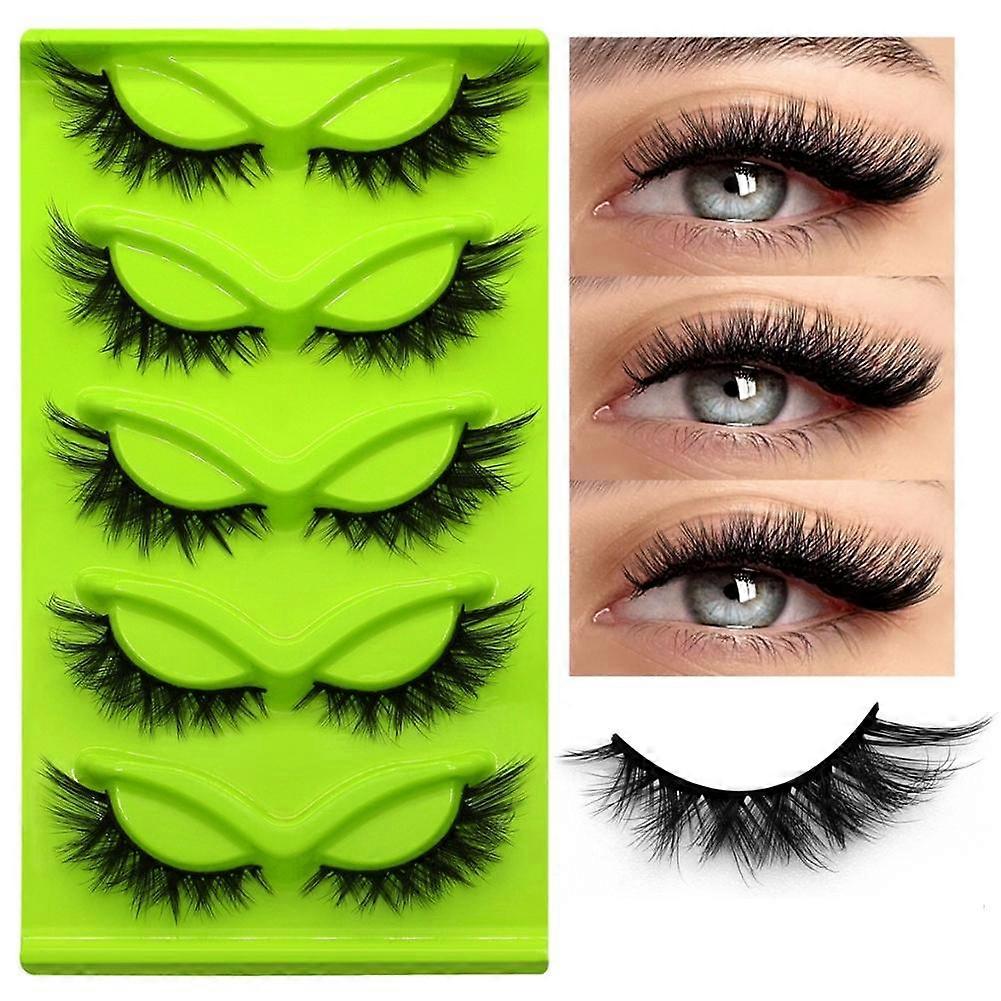 3D False Eyelashes, Natural & Fluffy - Handmade Small Clusters for Reusable Beauty
