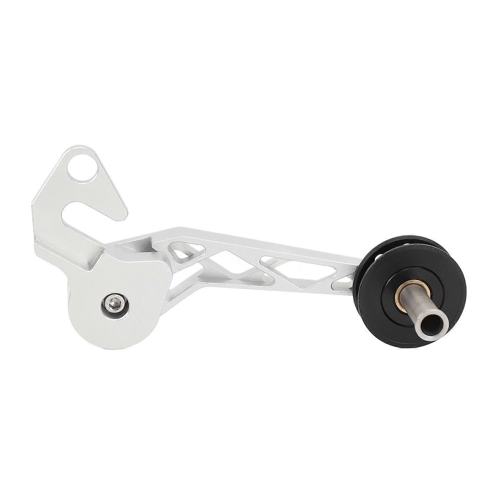 Chain Tensioner 5 6 7 Speed High Stability Rear Derailleur Chain Guide Stabilizer Adjuster Converter for Brompton Pline Tline SilverYMQX)