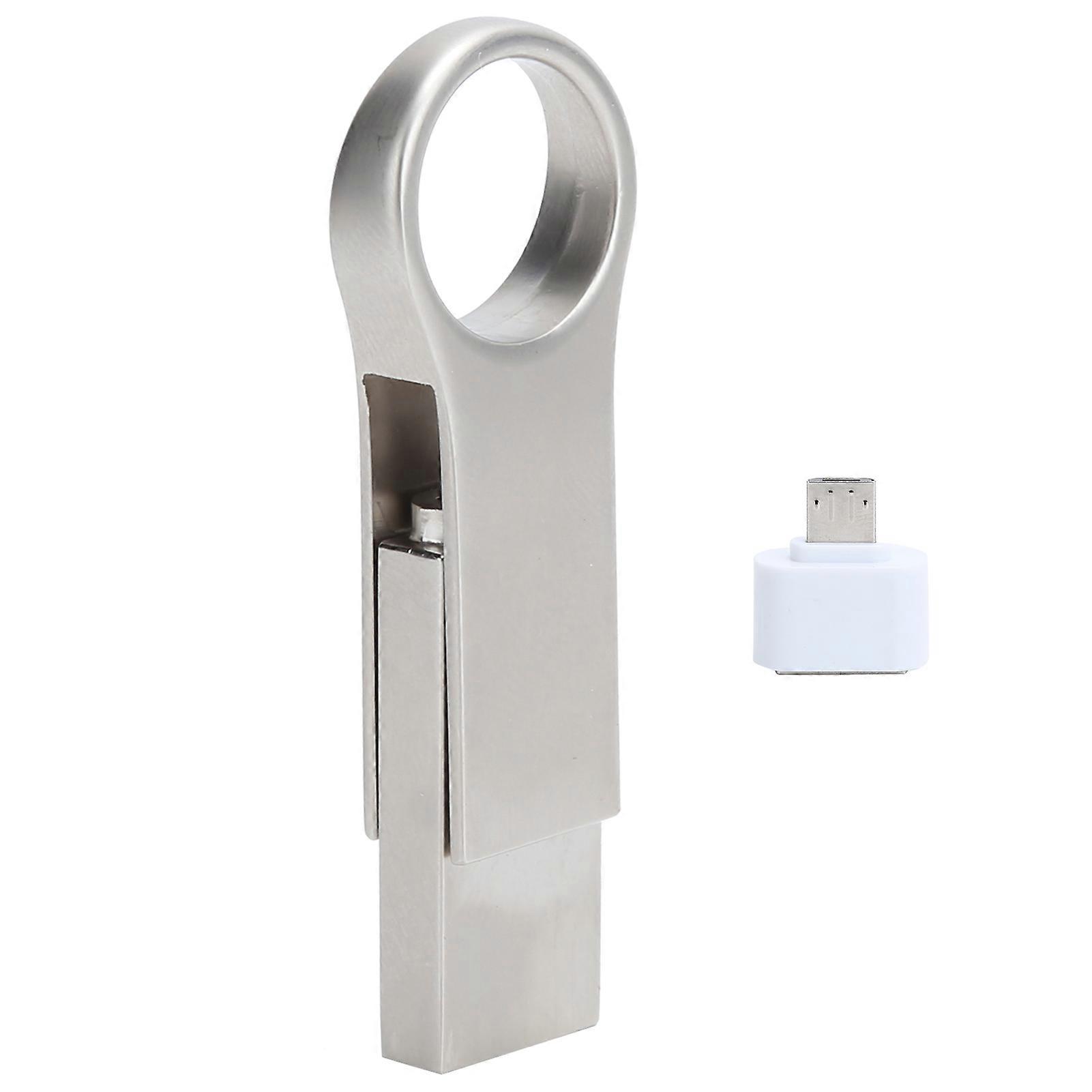 3-in-1 U Disk Key Chain Micro Flash Drive OTG 256GB Data Storage Fit for Android Phone