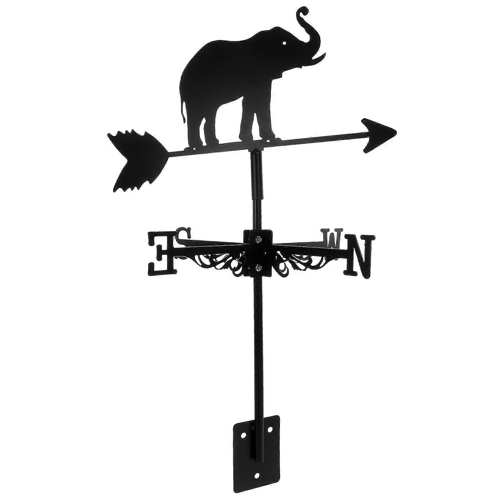 Yard Weathervane Weather Vane for Garden Shed Black Color Retro Style Designers Wind Direction Indicators for Yard 1Set
