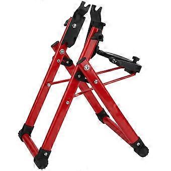Aluminium Alloy Red Simple Convenient Bicycle Wheel Truing Stand Home Bike Repair Maintenance Support Tool Accessory
