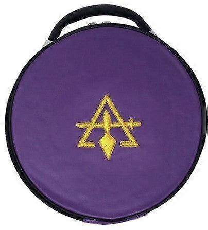 Cryptic Royal & Select Masonic Hat/cap Case Purple
