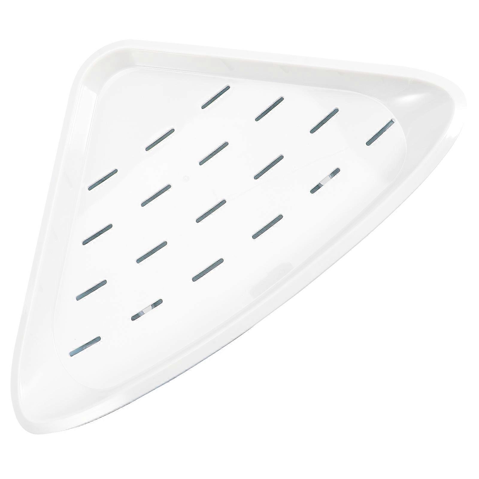 Shelf For Shower Wall Plastic Corner Rack Bathroom Accessories Simple Structure Practical Design 34x21cm Organizing 1Pcs