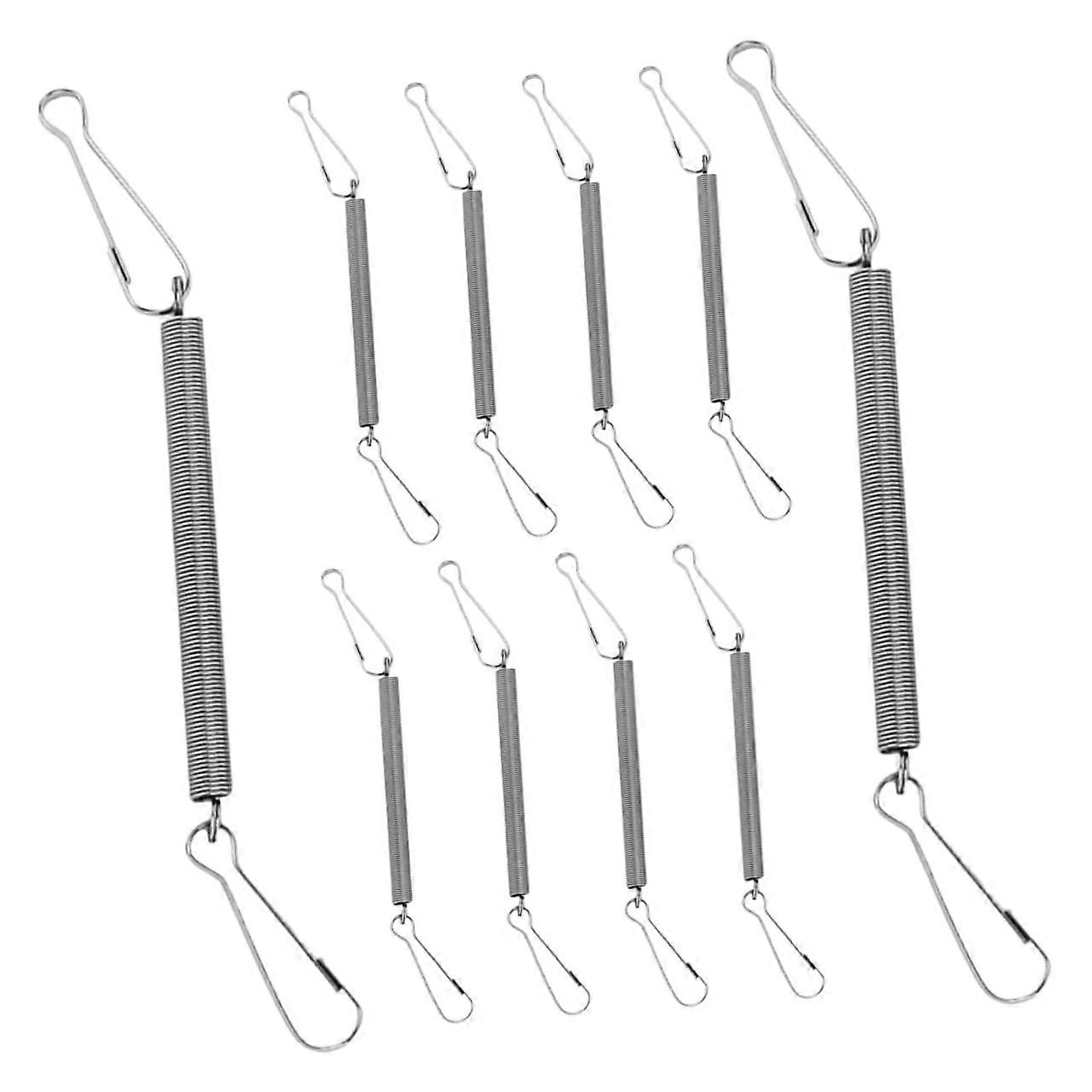 10 Metal Spring Clips for Rabbit Cages, Adjustable Secure Fasteners for Small Animal Enclosures, Compatible with Water Bottles