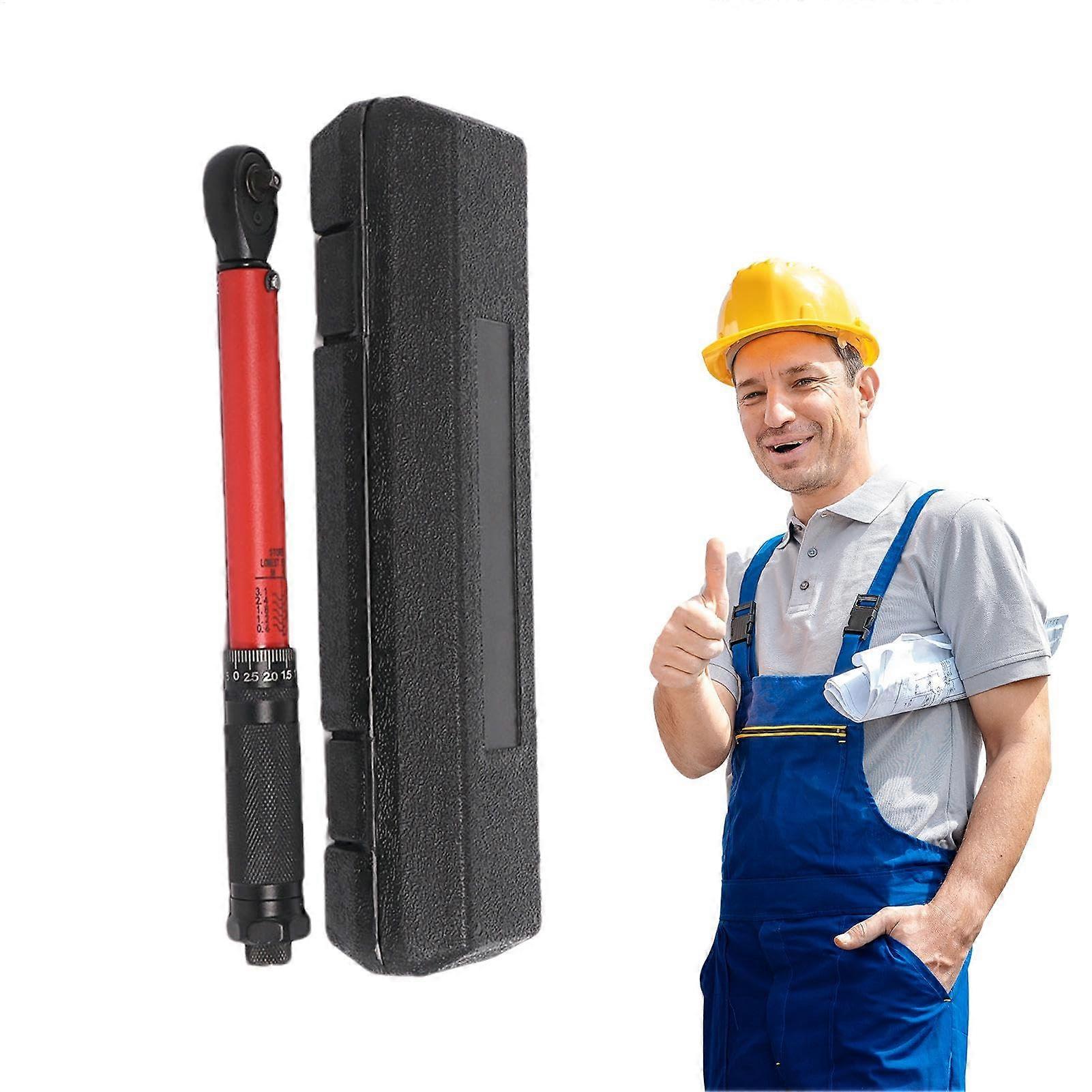 Bicycle Torque Wrench - Digital Electronic Adjustable, 72-Tooth Ratchet, Torque Multiplier, 1/4-Inch Drive Open End