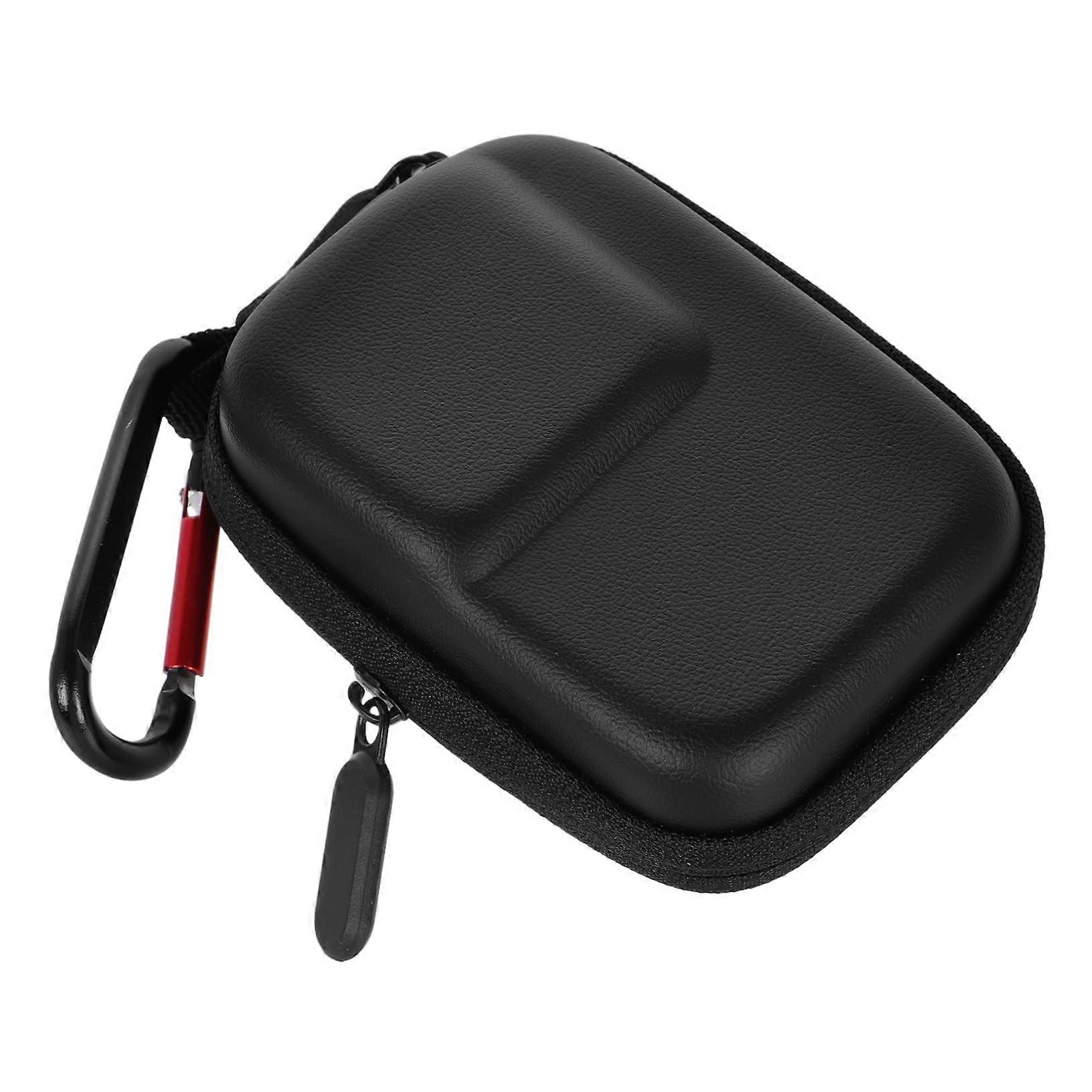Storage bag for action camera, portable camera case with adjustable compartments, sturdy protection, padded for accessories.