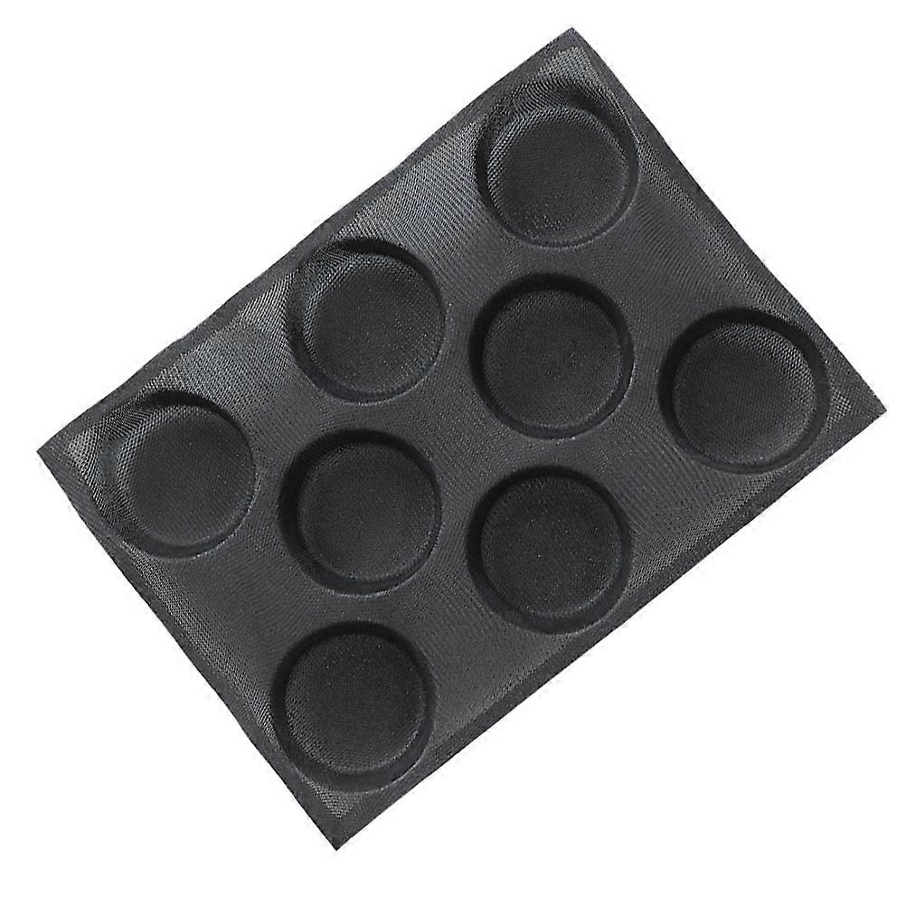 Silicone Burger Bun Mold Non Stick Bread Pan Healthy DIY Baking Tool Easy to Clean Oven Microwave Freezer Safe Bakeware