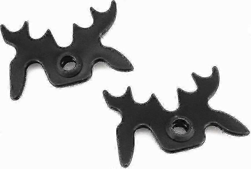 2025 2pcs schwarzer Kunststoff Moosehead Pool Billard Queue Brückenkopf