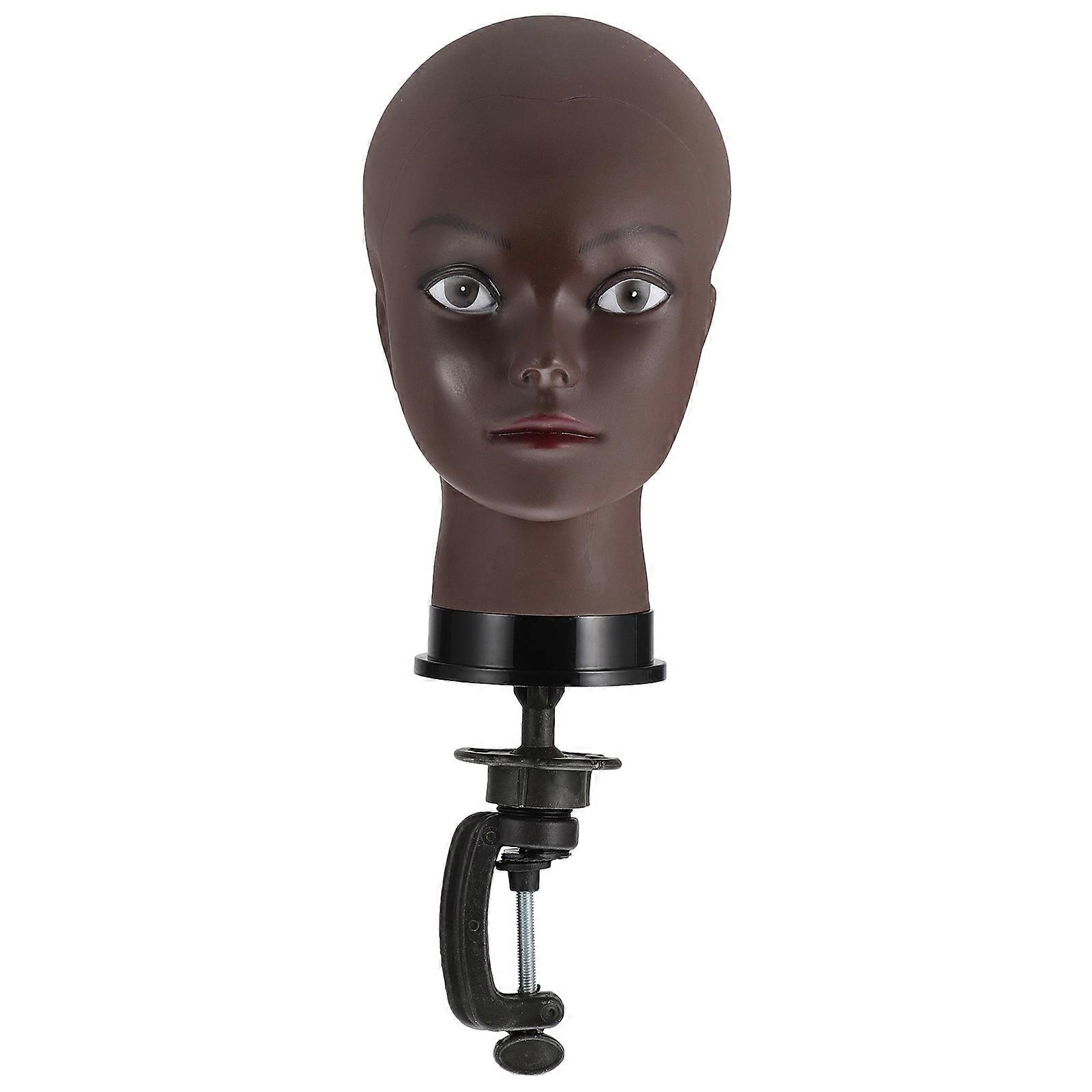 Barber Mannequin Head Model For Wigs Training Human Head Shape PVC Material 1Set
