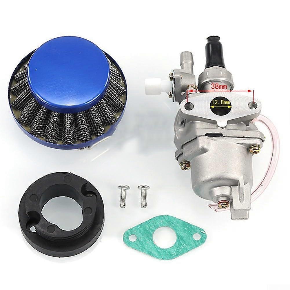 Reliable carburetor with air filter for 49cc twostroke engines, durable performance