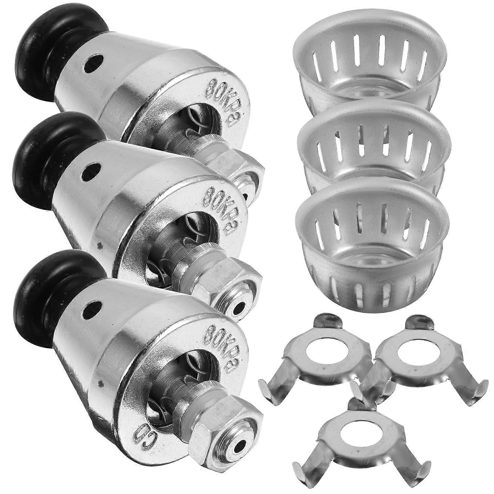 Universal Jigger Pressure Cooker Parts Replacement 2.5X2.5X4CM Exhaust Valve 12Pcs