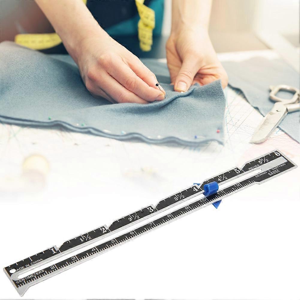 Sewing Ruler DIY Patchwork Quilting Gauge Cloth Measuring Locating Tool Tailor Craft
