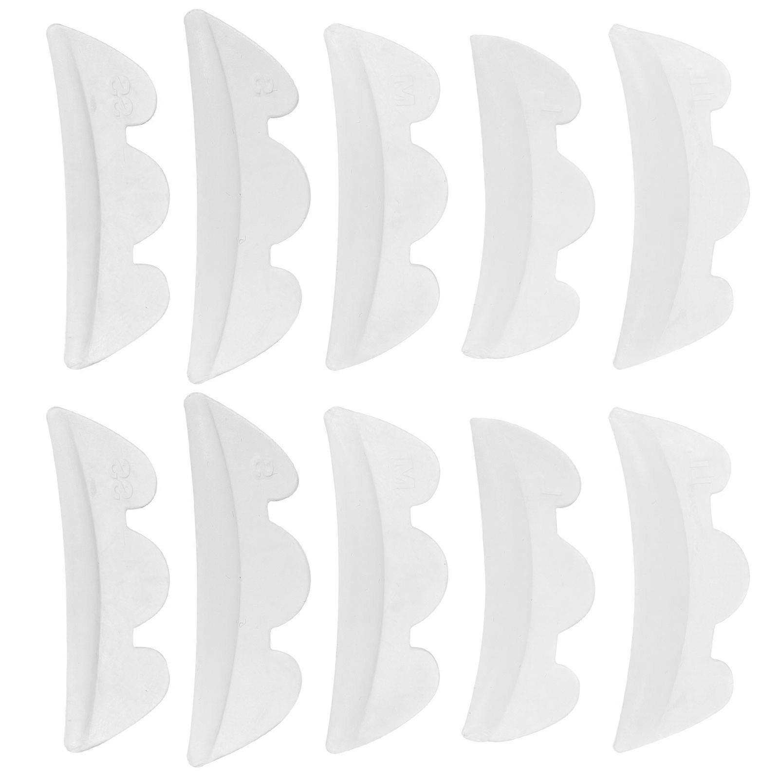 10 Pairs Silicone Eyelash Perming Pads – Durable, Flexible Curling Tool for All Eye Shapes, Suitable for Salon and Home Use