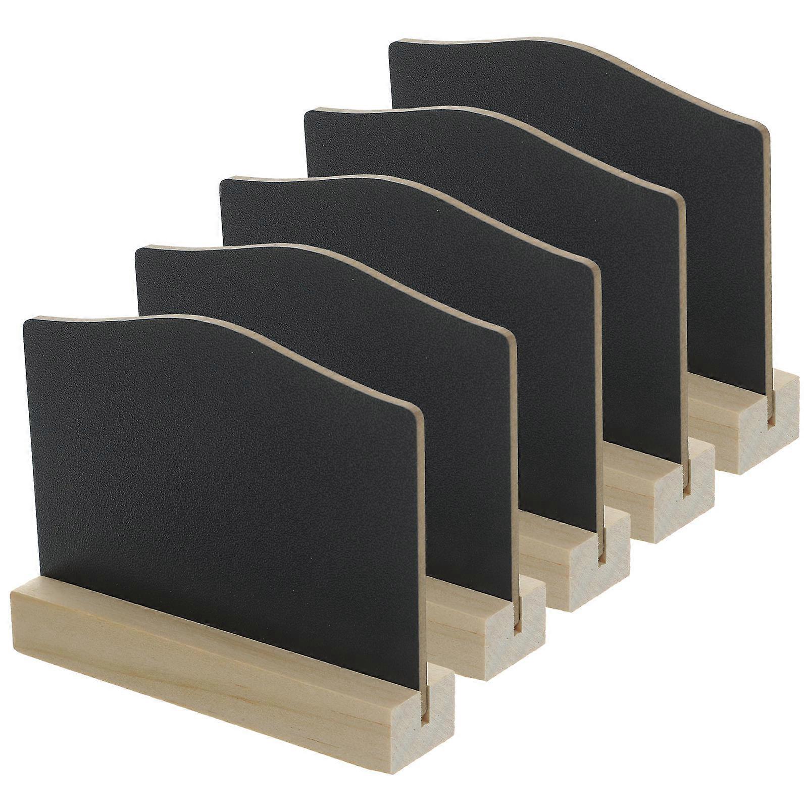 Arch Shape Double Sided Writing Mini Blackboard Multi Functional Memo Board For Office Kitchen 5Pcs