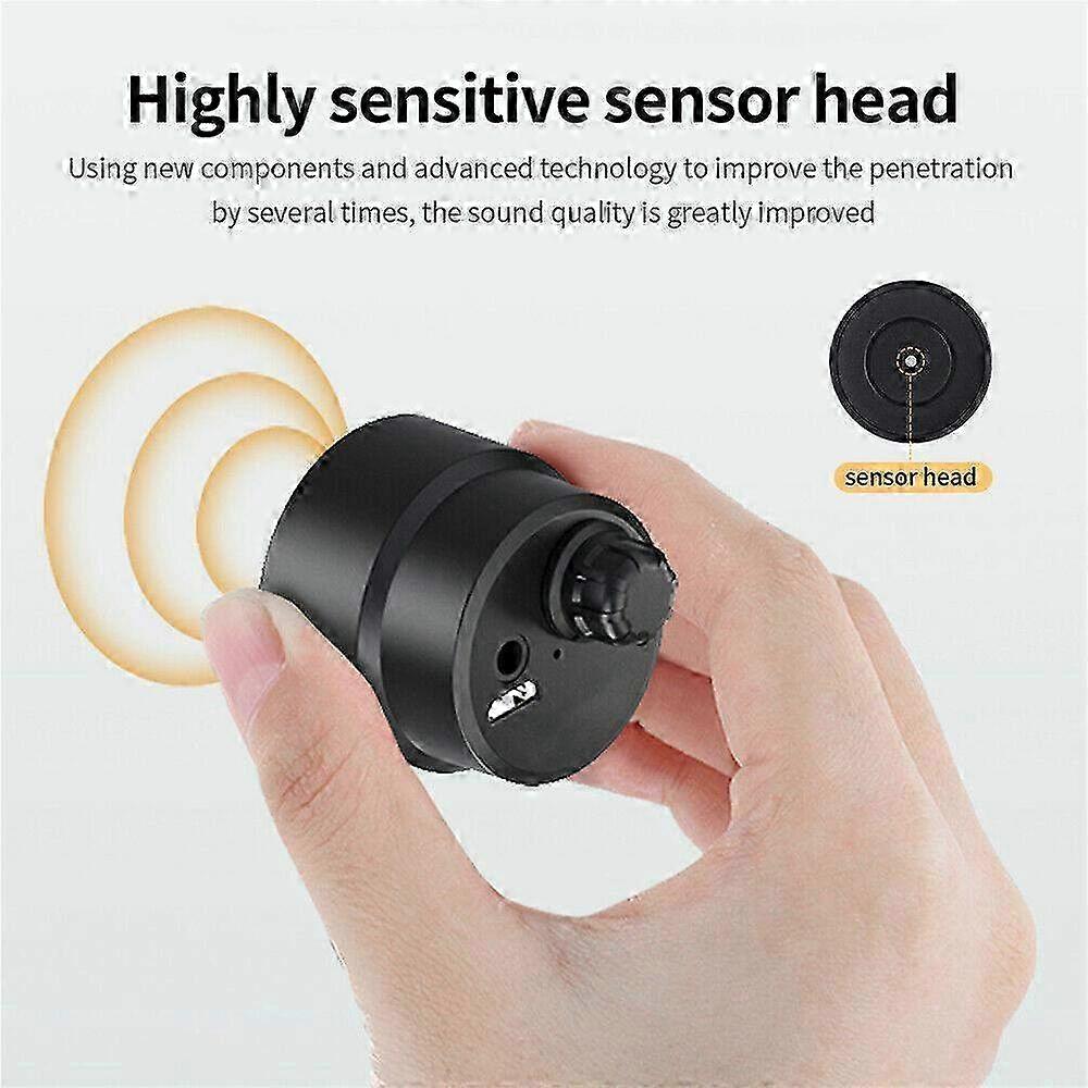 Highly Sensitive Wall Microphone Device for Clear Voice Listening Through Walls