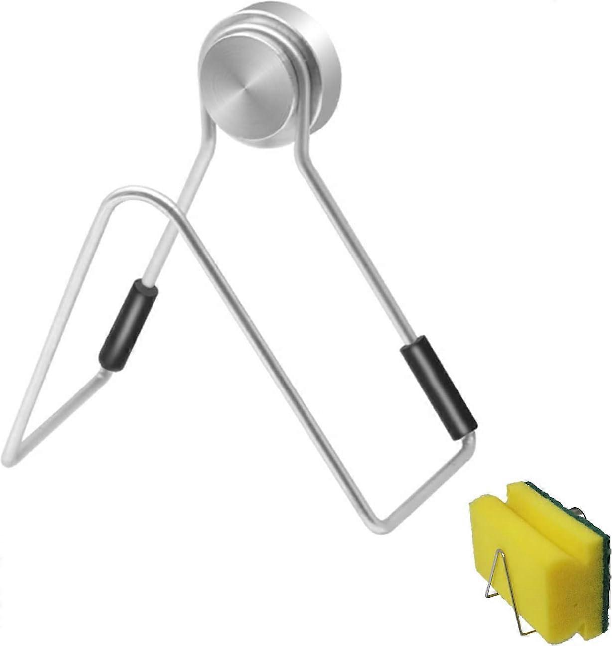 Magnetic Kitchen Sponge Holder Without Drilling, Sink Organizer