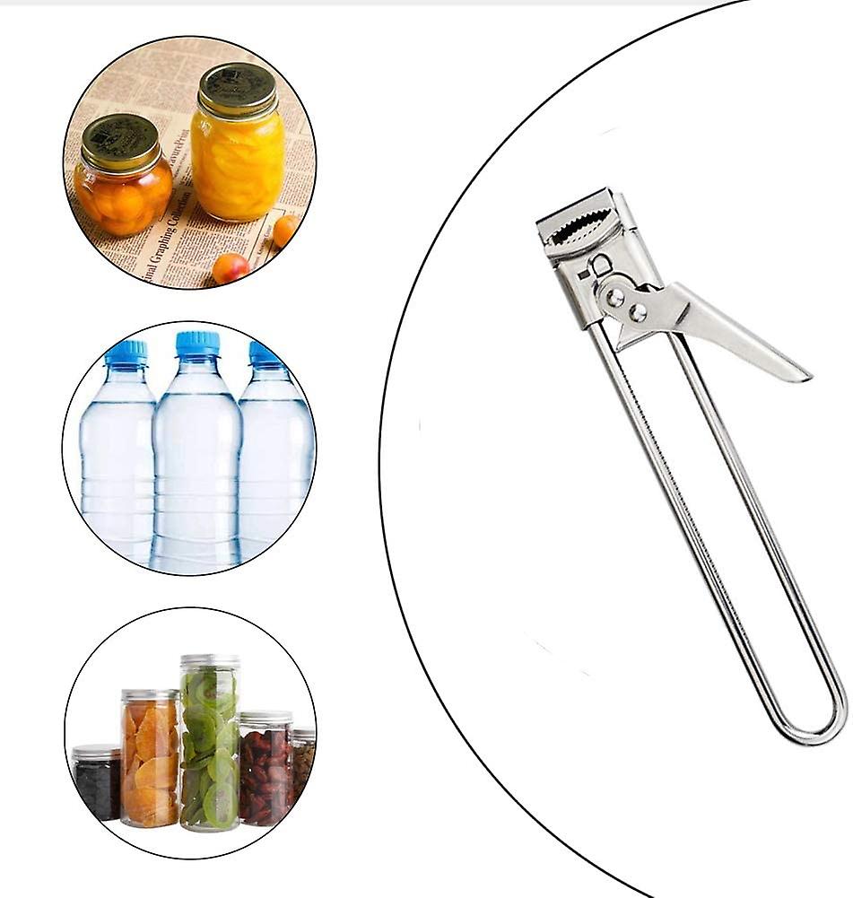 Lid Opener, Bottle Opener Made Of Stainless Steel, Multi-function Can Opener For Screw-top Jars, Kit