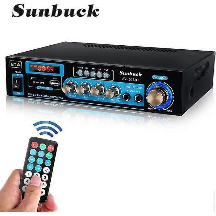 1200-2000W Bluetooth Stereo Amplifier Tuner Auto Phono Input 2 HDMI Calibration