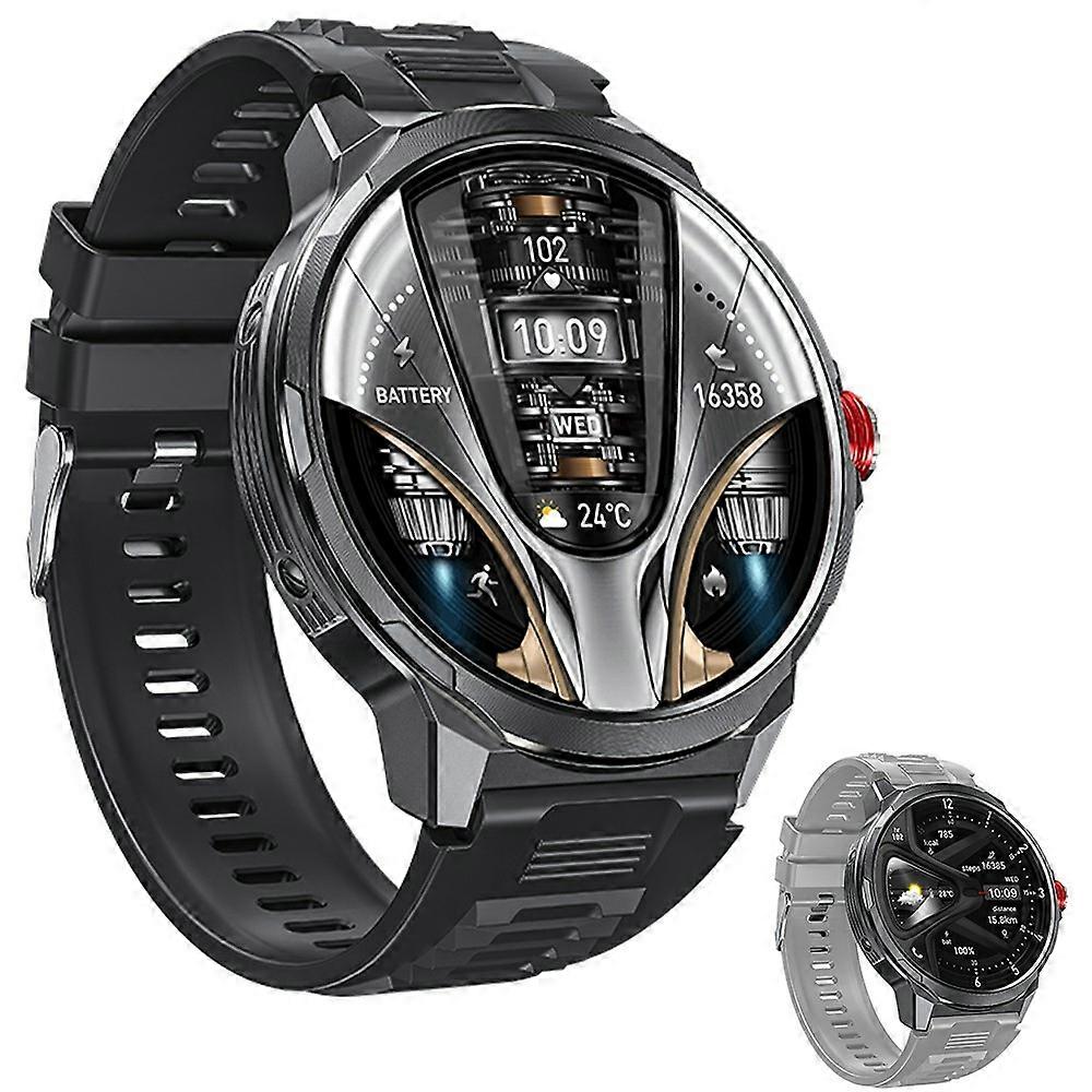 TKdaddy WEKOME WH-07 Smart Watch Zinc Alloy IP67 Waterproof Bluetooth-compatible 1.85 Inch HD Display Health Monitor with 2 Watch Straps
