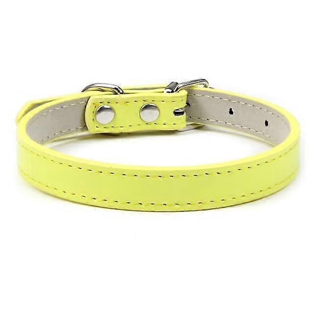 1PC Dog Collar Adjustable Color Pet Collar Leather Collar Cat Collar Soft Pet Accessories for Dogs Ref: 5164
