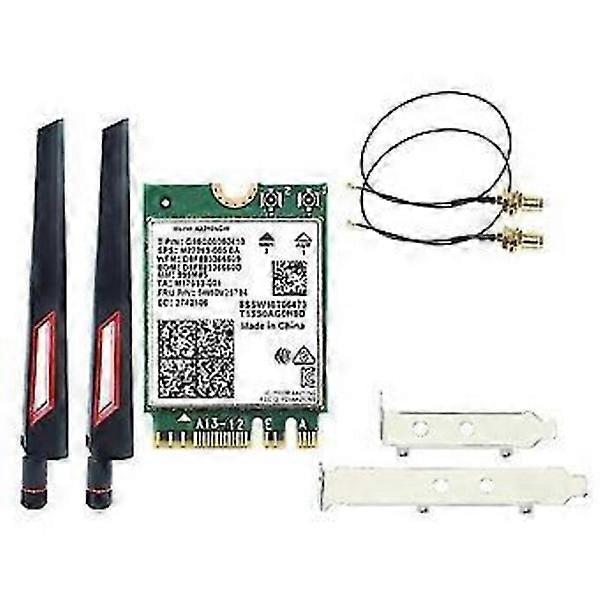 Wi-Fi 6e Ax210 Wireless Card 2400mbps Bluetooth 5.2 Desktop Kit 802.11ax 2.4g/5ghz/6ghz Ax210ngw,wi