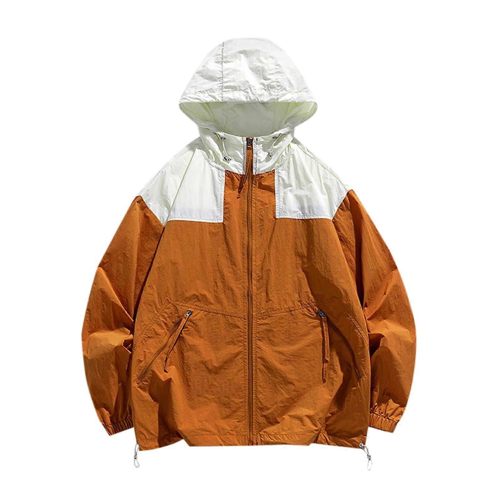 Lightweight Rain Jacket Men's Waterproof Bicycle Foldable Outdoor Jacket QuickDrying Running Jacket Lightweight Windbreaker XL