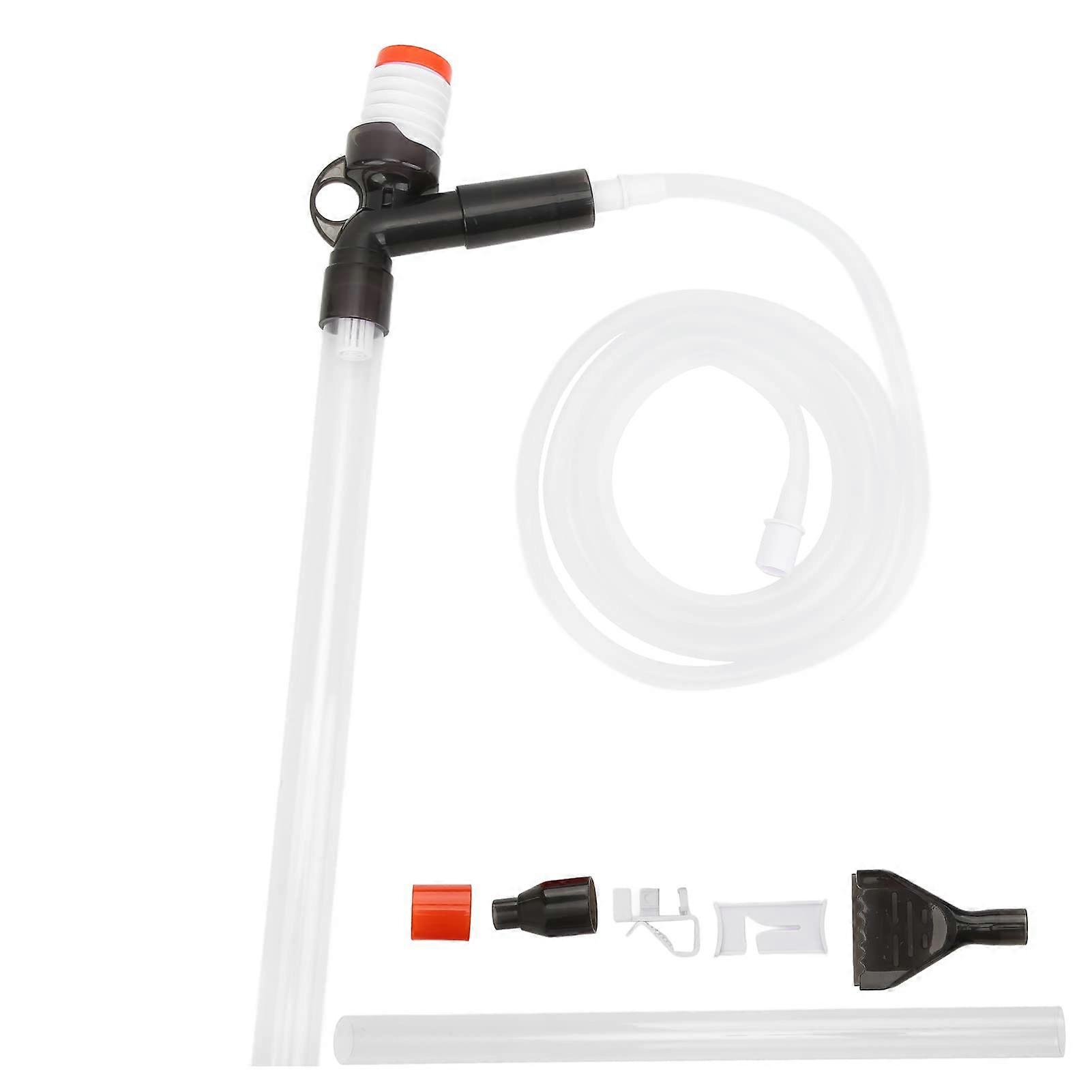 Aquarium Fish Tank Gravel Cleaner with Air Push Button for Water Change