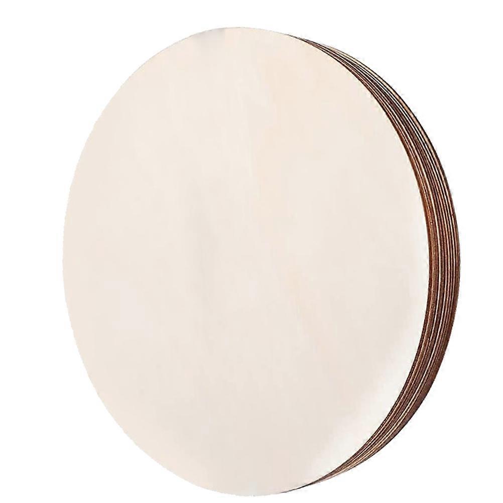 Khaki Round Plastic Circles for Decor with Smooth Surface Ideal for DIY Crafts and Wall Art