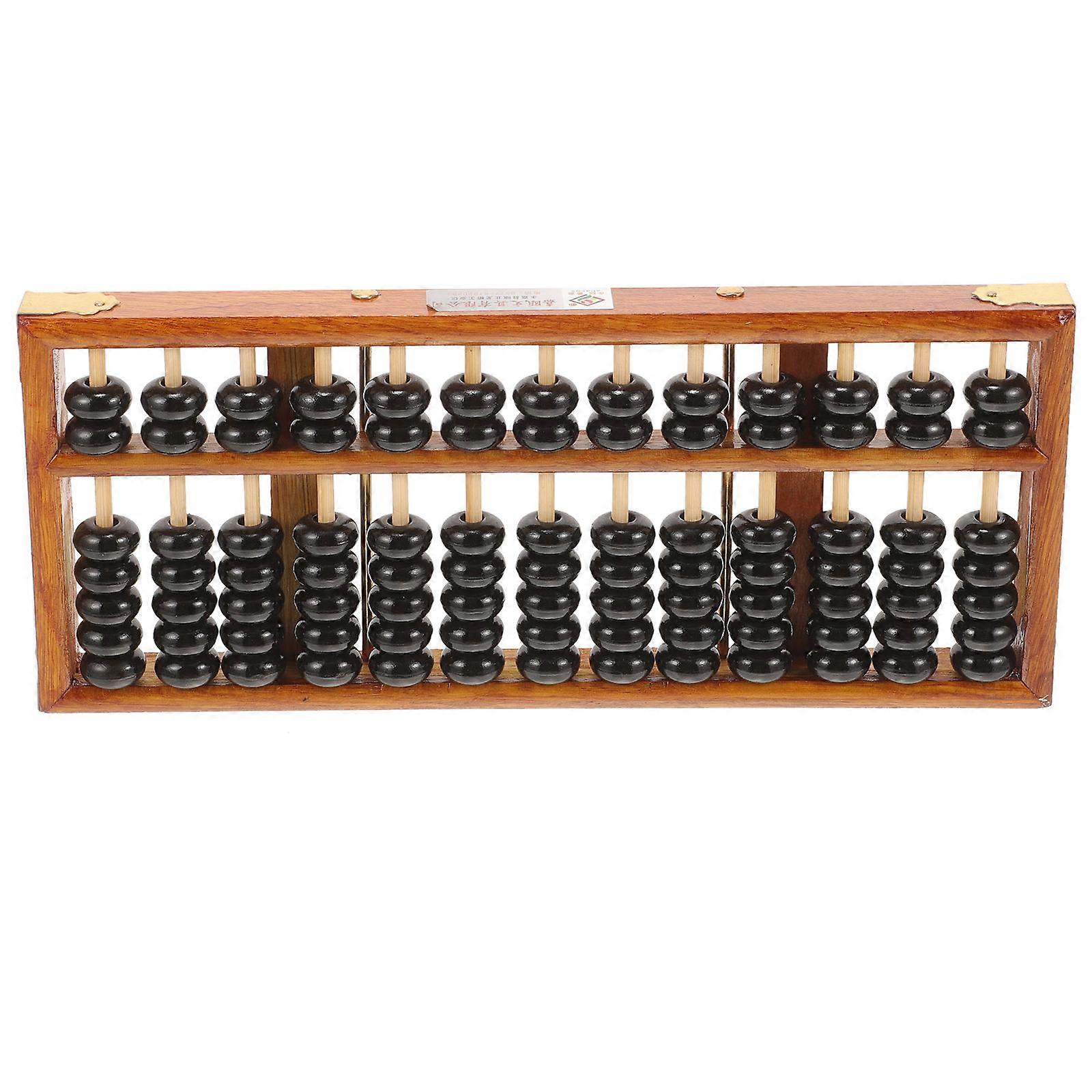 Retro Abacus Math Tool For Kids Educational Learning 28X11.8CM Simple Design Suitable For Home Use 1Pcs