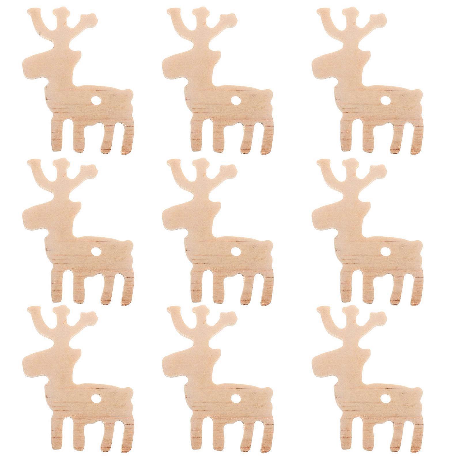 a well structured product description for your **10pcs Handcarved Wooden Reindeer Ornaments DIY Craft Kit** that’s optimized for online like , Etsy,