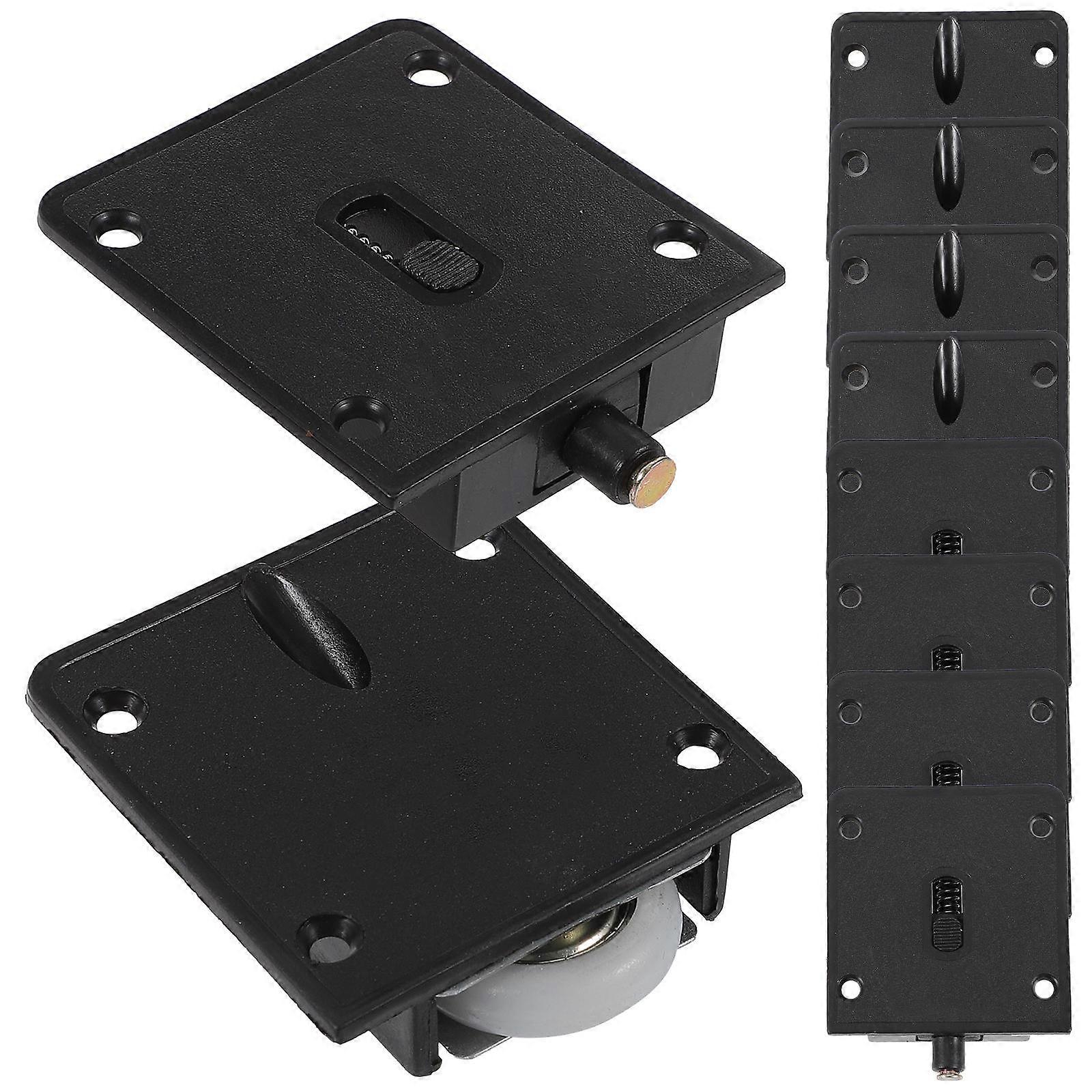 クローゼットドアガイドミュートスライディングプーリー家具ドア屋外環境2.55X2.00X0.63インチ強力な耐荷重10個