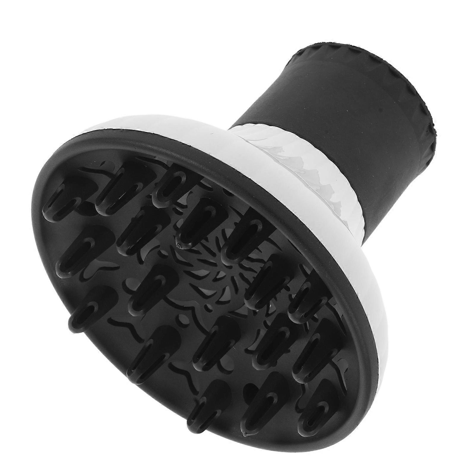 Universal Hair Dryer Diffuser Attachment with Large Hood Design for Quick Drying and Salon Quality Results at Home White PC