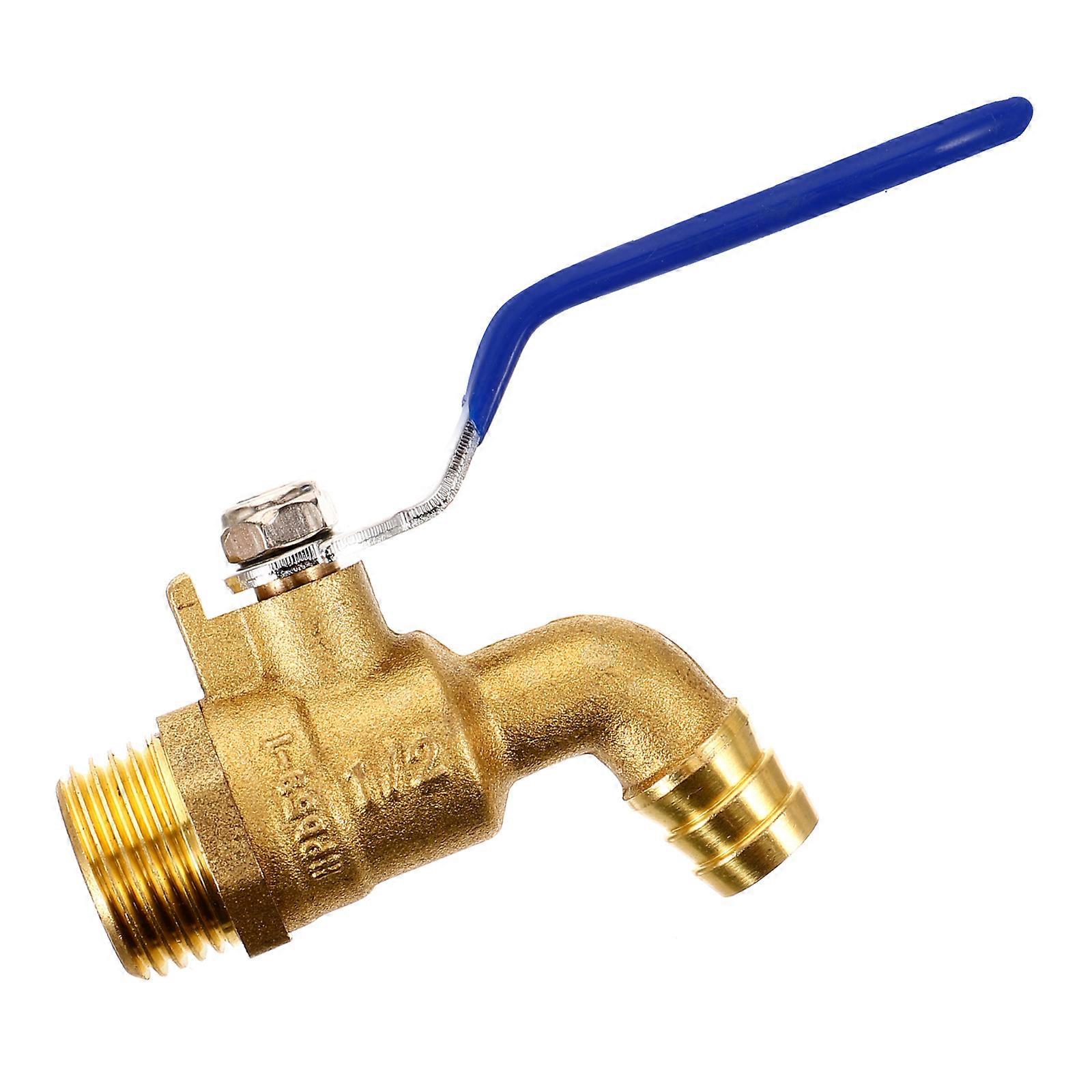 Copper Hot Water Faucet for Kitchen Use Golden Durable Single Handle Easy to Install 3.5 Inch
