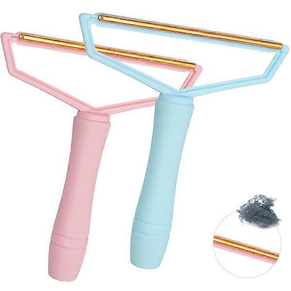Portable pet lint remover - reusable lint remover (blue+pink).