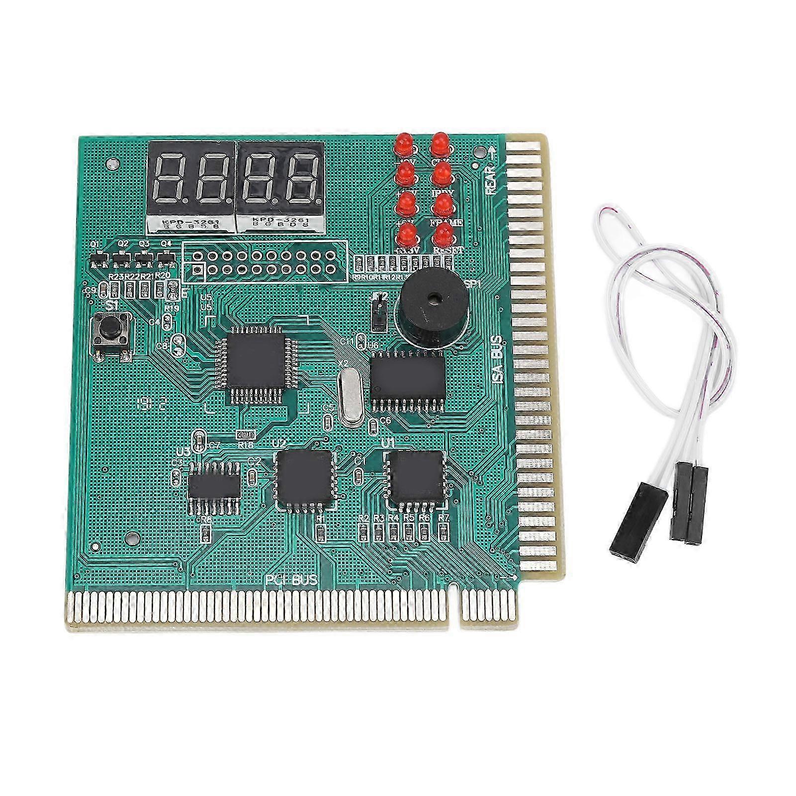 2025 PC 4 Digit Standard PCI ISA Port Dual POST Code Display Desktop Diagnostic Card for PC Mother Board