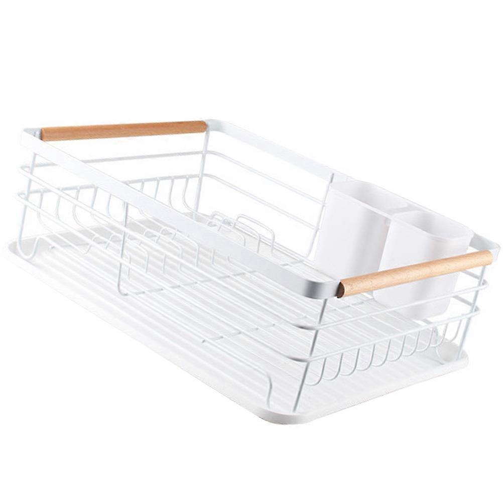 Kitchen Storage Rack Iron Cutlery Holder for Use Rectangular Shape Rust Resistant 1Set