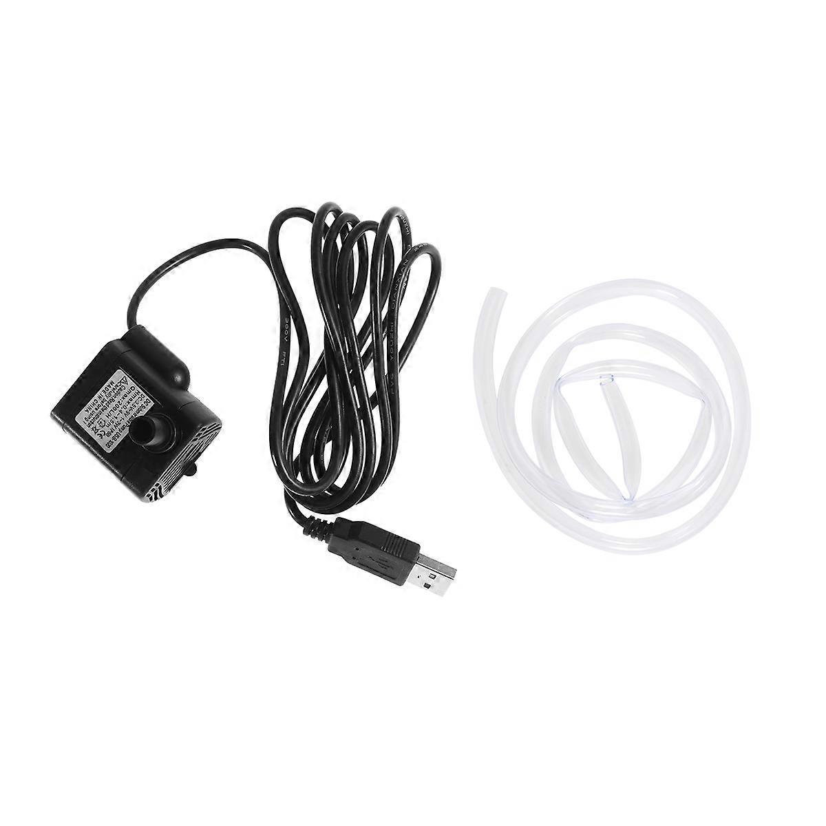 Mini Submersible Pump Silent Water Pump Usb Compact Design For Fountains Ponds Hydroponic Systems Energy-Saving 1Set