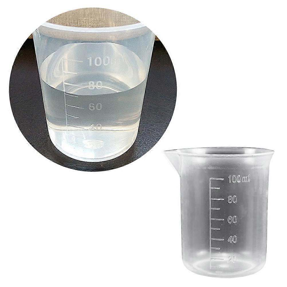 Transparent Plastic Graduated Measuring Cup for Storage 100ML Wide Mouth Easy to Clean and Read