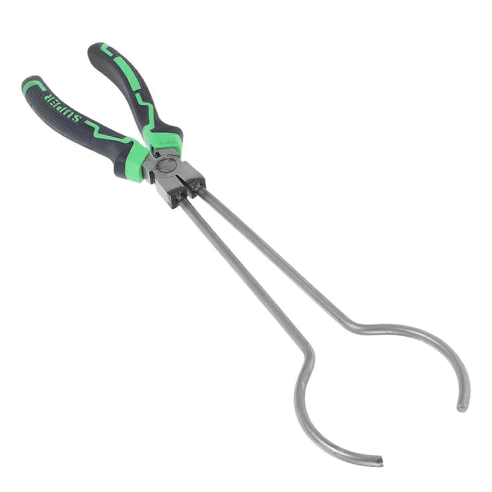 Heat Resistant Insulated Melting Furnace Tongs with Ergonomic Design for Graphite Casting and Metal Smelting