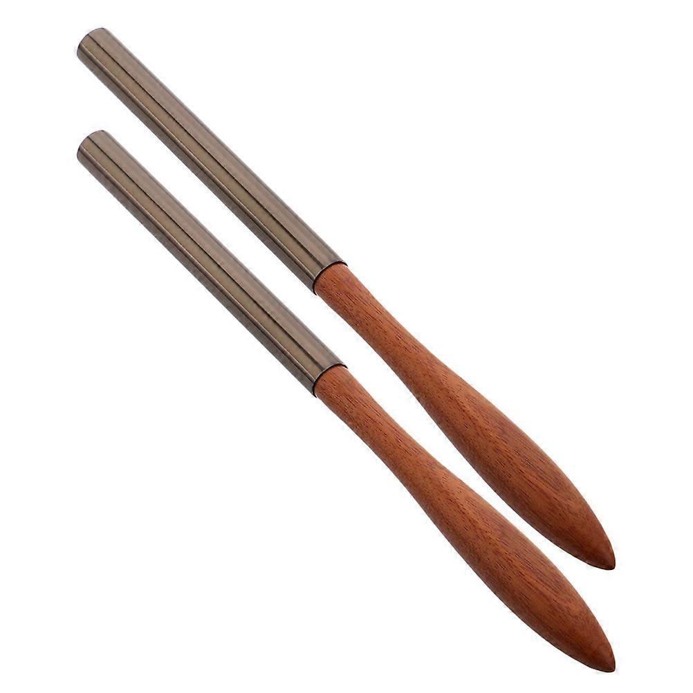 Manicure Blending Pen With Wooden Handle Ideal For Salon Art Pens And Nail Design Projects 2 Pcs