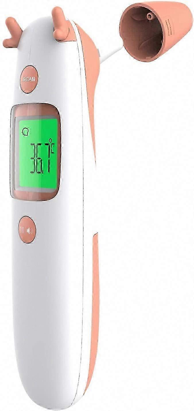 Temassız Alın Termometresi Dijital Kızılötesi Ateş Yetişkinler Çocuklar LCD Ekran